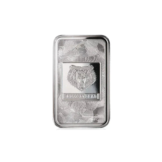 100g Bullion Bear Fine Silver Minted bar