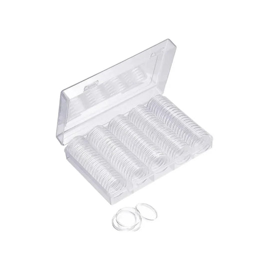 Storage Box plus 100x Silver Krugerrand/Britannia Coin Capsules (39mm)