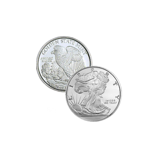 1/10 oz Walking Liberty GSM Silver Round