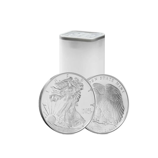 10x 1/10 oz Walking Liberty Silver Rounds