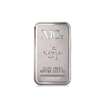 MC 1 oz Platinum Bar