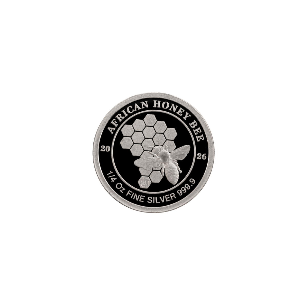 African Honeybee 1/4 oz Silver Bullion Round – 99.99% Pure Silver