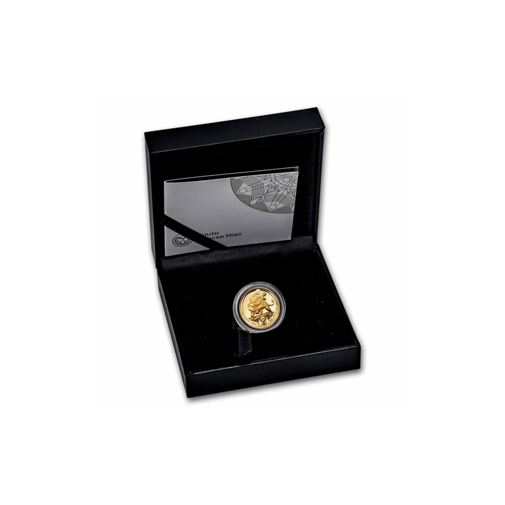 2025 1/4 oz Proof Gold Big Five Lion - In a Box with Certificate of Authenticity
