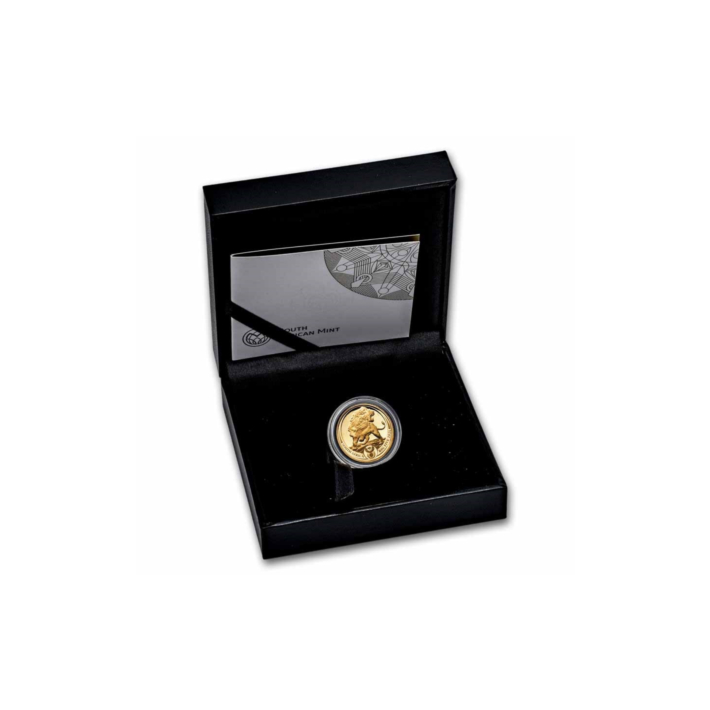 2025 1/4 oz Proof Gold Big Five Lion - In a Box with Certificate of Authenticity