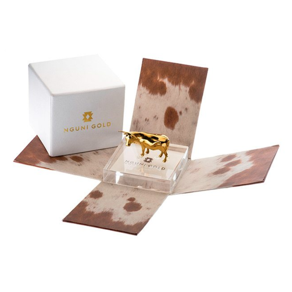Nguni Gold Legacy - 125g Fine Gold Sculpture