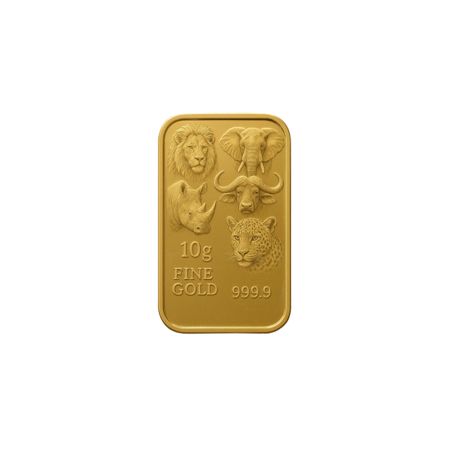 10g Big Five Fine Gold Minted Bar