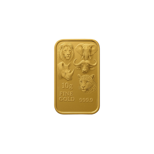 10g Big Five Fine Gold Minted Bar
