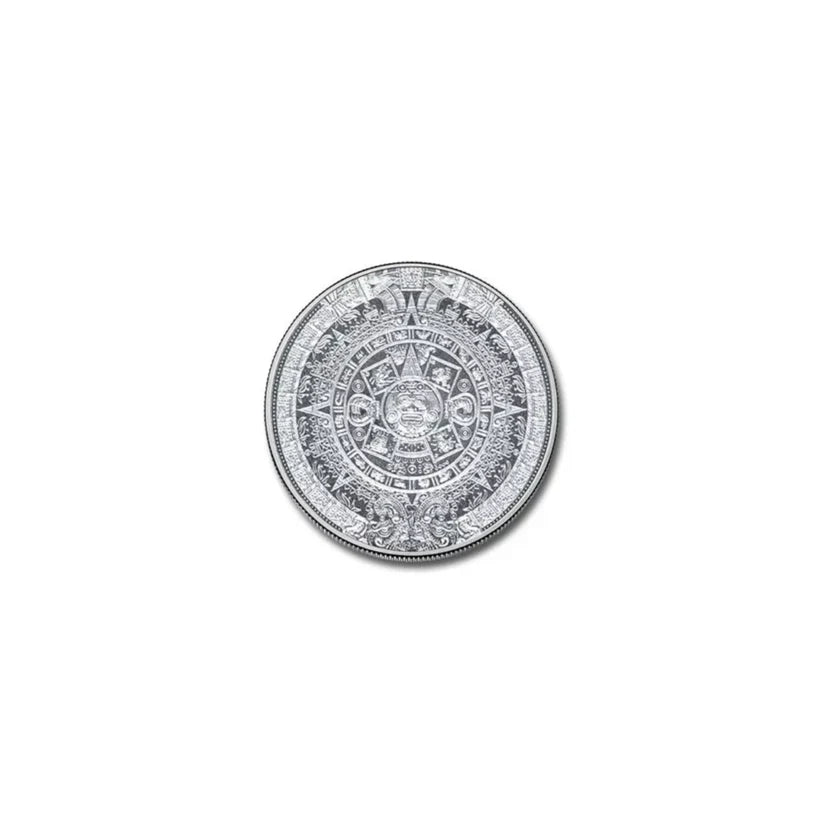 1/10 oz Aztec Calendar Silver Round