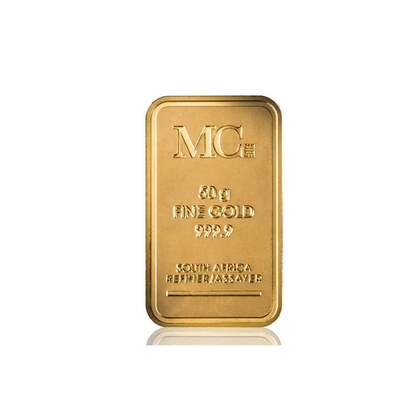 50g MC Fine Gold Minted Bar