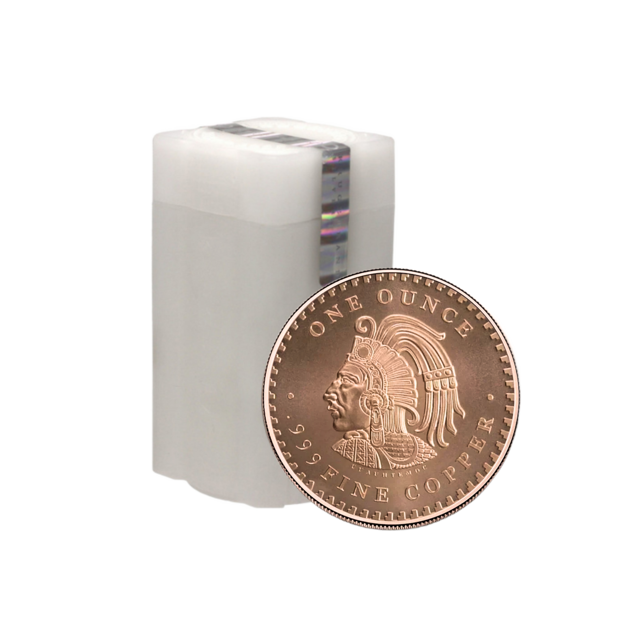 50x Aztec Calendar 1 oz .999 Fine Copper Round