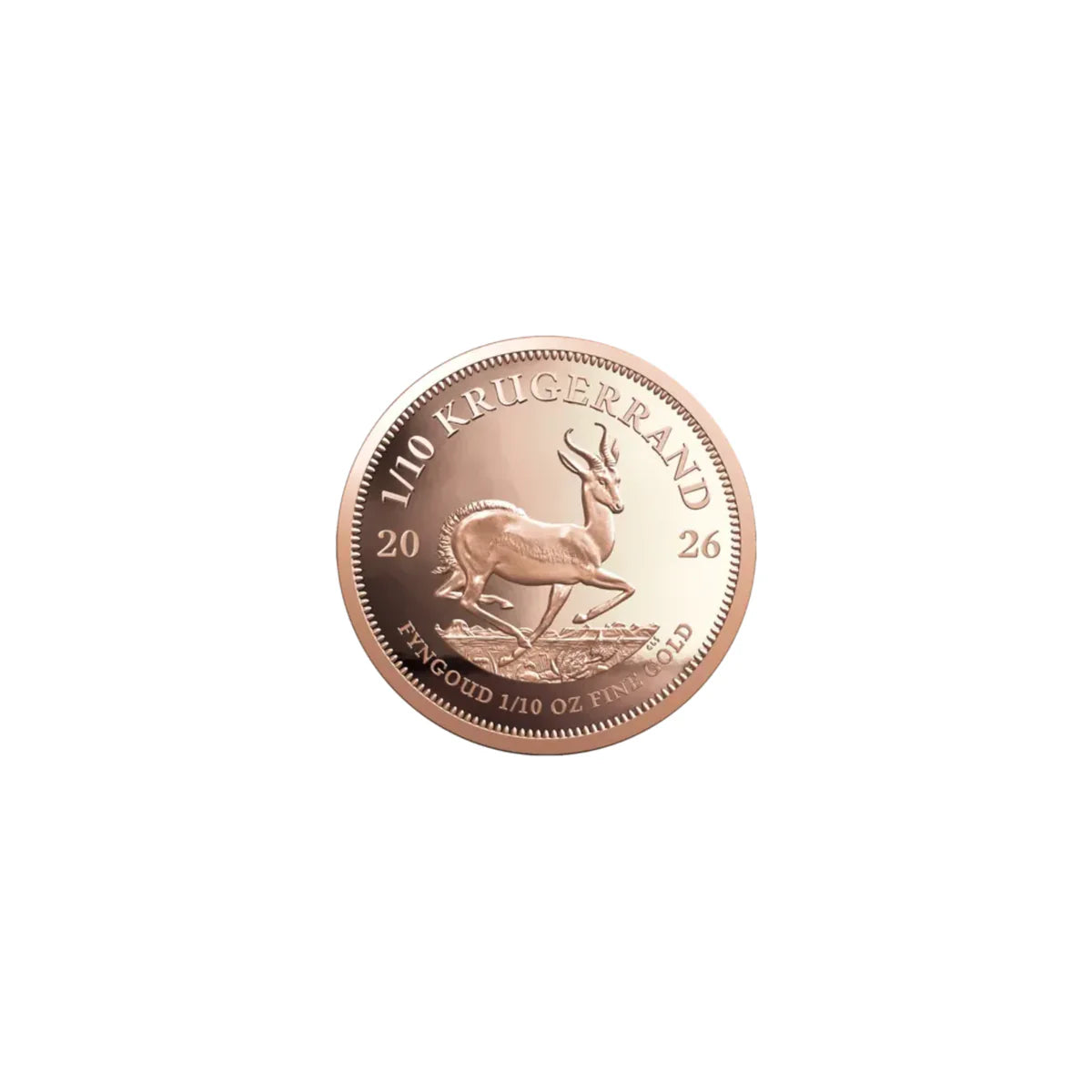 2026 1/10 oz Proof Gold Krugerrand - In a Box with Certificate of Authenticity