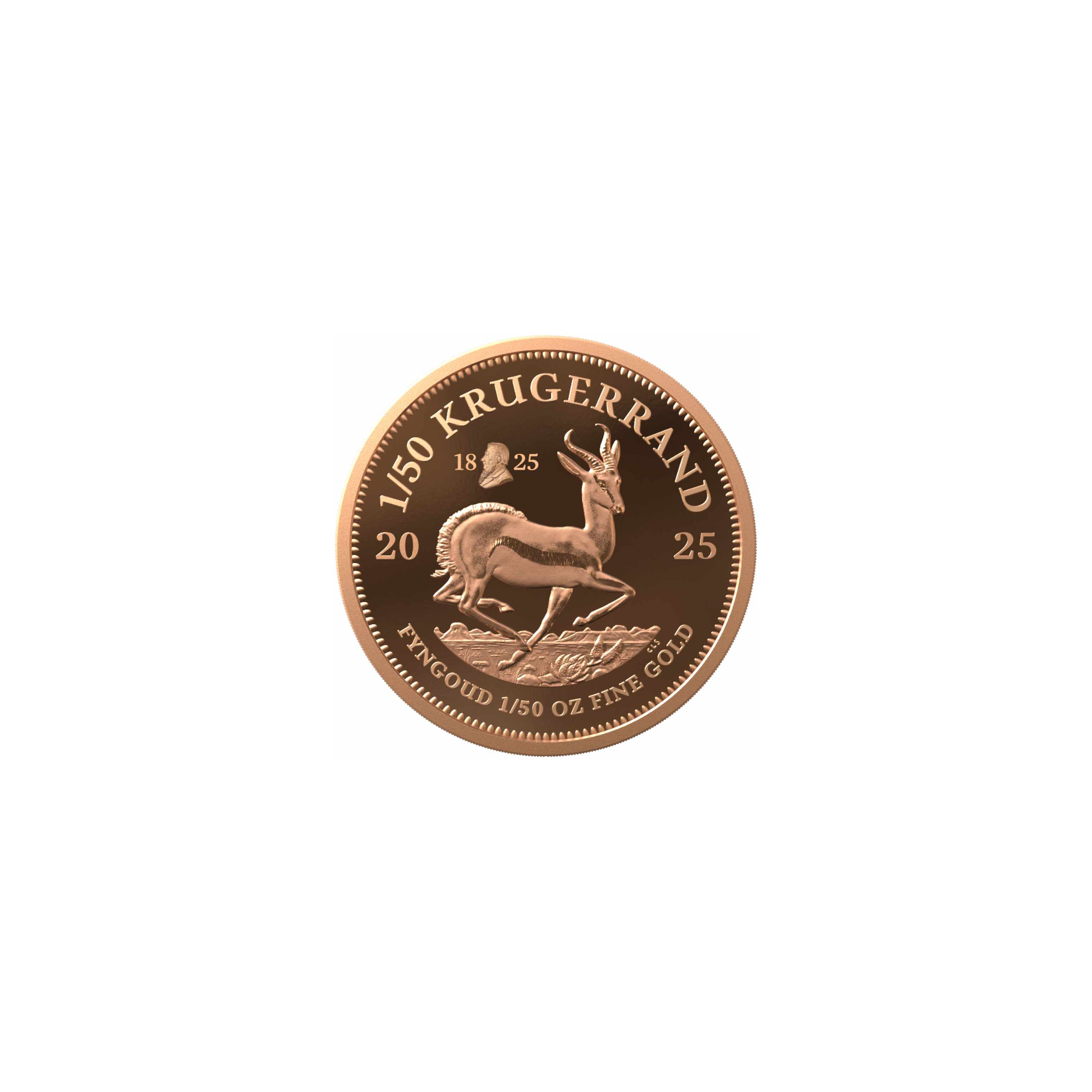 1/50 oz Gold Proof Krugerrand – 2025 Paul Kruger 200 Privy