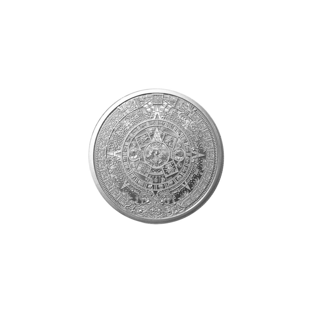 Aztec Calendar 1/4 oz Silver Round