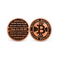 1 oz Bitcoin Fine Copper Round
