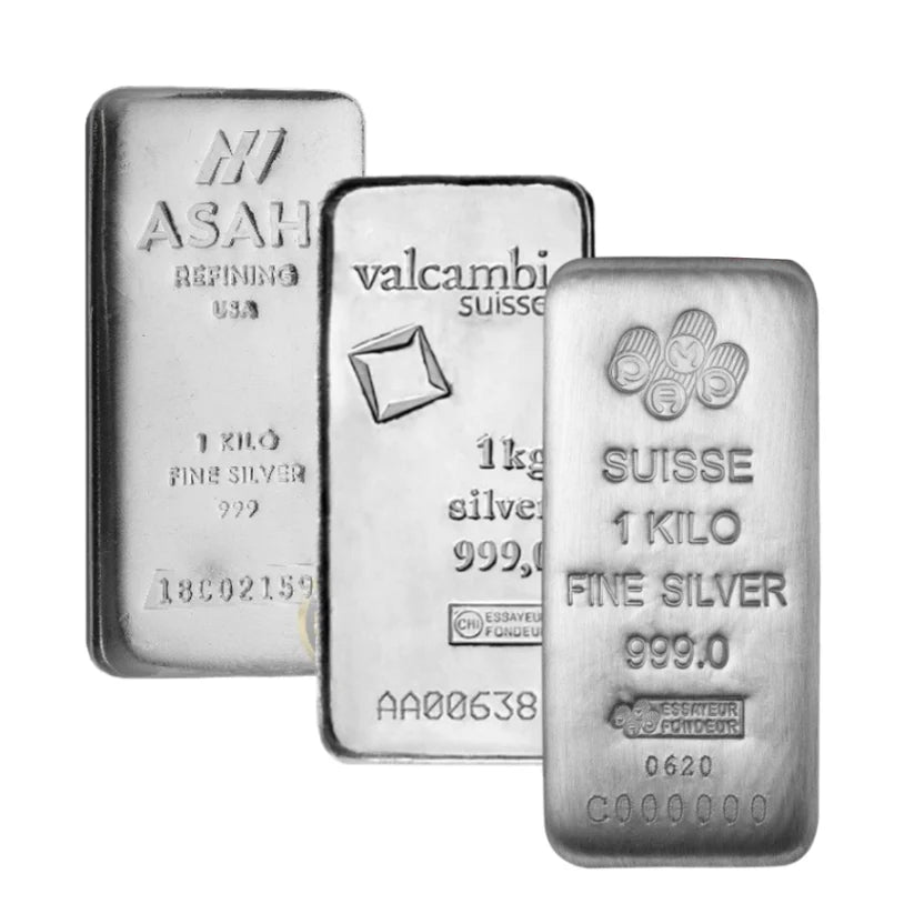 1kg Fine Silver Cast Bar